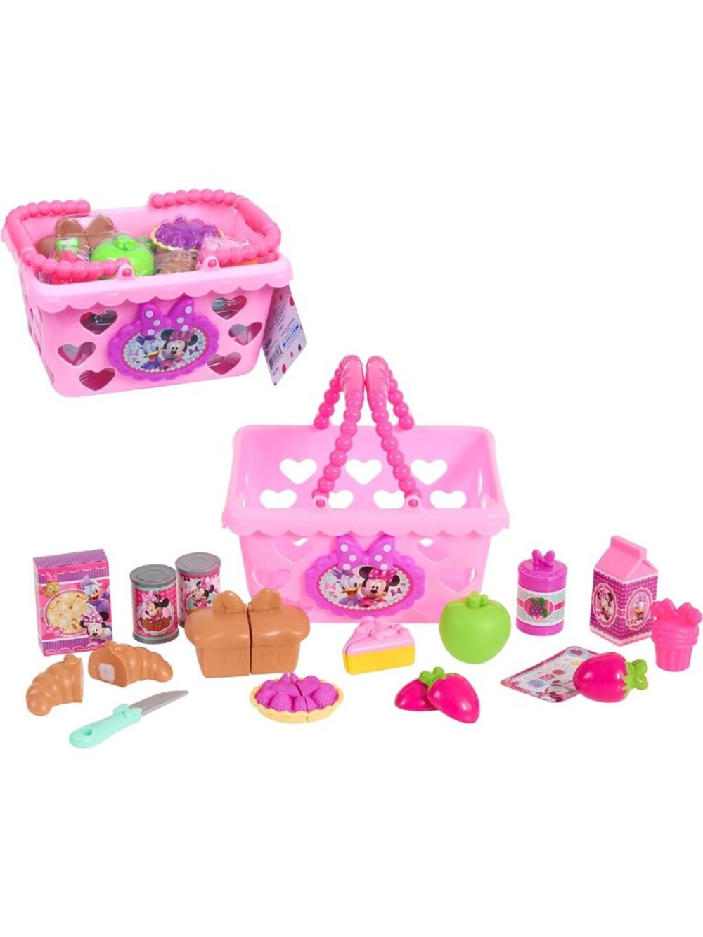 Minnie Bow-Tique Bowtastic Shopping Basket Set | Pretend Play Food & Accessories